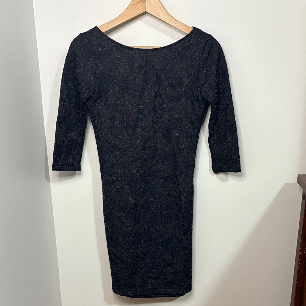 Zara Black Long Sleeve Dress